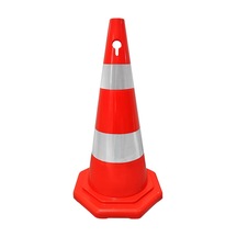 Pvc Trafik Konisi 70 Cm Çift Reflektifli Sekizgen Trafik Dubası-3530