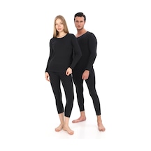 Sauna Suit Unisex Antrasit Kışlık Termal Içlik, Sıcak Tutan Pamuklu Yakmayan, Termal Takım, Termal Fanila Iclik Antrasit