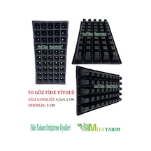 Fide Yetiştirme Kabı, 50 Adet, 50 Gözlü, Fide Kabı, Fide Viyol (307018415)