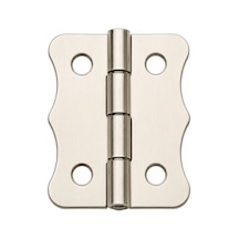 Nikel 100 Adet Papatya Menteşe Düz 36x24 Mm - Dekoratif Çerçeve Fener Sandık Kutu Menteşesi