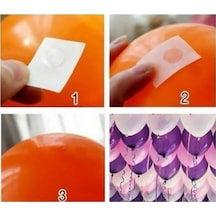 Balon Yapıştırma Bandı Çift Taraflı 100 Adet Sticker Damla Modeli İz Bırakmaz