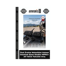 Özel Üretim Motosiklet Helmet İnterkom Ejeas Double V6pro+ 2li Takım Yolculuk Araç