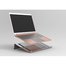 İlgi Trafik Laptop Standı Metal Laptop Tutucu Bilgisayar Yükseltici Siyah