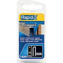 Zımba Teli Tip 606, 15 Mm Zımba, 1.200 Adet, Ahşap İçin Reçine Yüzeyli Dar Sırt Mandalları