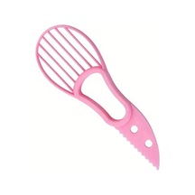 Mavi 3-in-1 Avokado Dilimleyici Shea Tart Tereyağı Meyve Soyucu Kesici Hamuru Ayırıcı Plastik Bıçak Mutfak Sebze Araçları Ev Aksesuarı Mavi