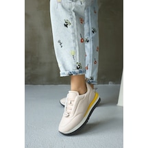 Balla Pudra Hakiki Deri Kadın Sneaker-Pudra Balla Pudra Hakiki Deri Kadın Sneaker-Pudra