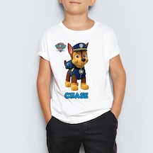 Paw Patrol Chase Baskılı Unisex Çocuk Tişört T-Shirt Mr-05