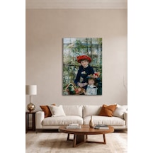 Pierre-auguste Renoir İki Kız Kardeş Cam Tablo Klasik Empresyon