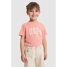 U.s. Polo Assn. Kız Çocuk Mercan Tişört Basic 50320291-vr204 Coral
