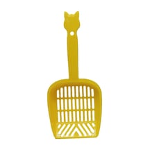 Pettrend Sarı Küçük Boy Kedi Tuvalet Kumu Temizleme Eleme Küreği 23 CM