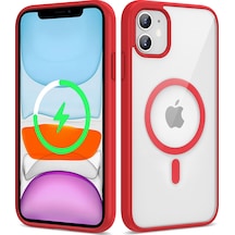 Apple Uyumlu iPhone 11 Kılıf Magsafe Wireless Şarj Özellikli Silikon Zore Ege Kılıf