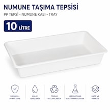 Numune Taşıma Tepsisi 10 L - Pp Tepsi - Numune Kabı - Tray