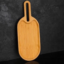 Mien Dayanıklı Oval Bambu Sunumluk Küçük Boy S