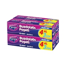 Parex 4 Al 3 Öde Küçük Boy Yeni Tip Buzdolabı Poşeti 20 x 30 CM