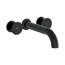 VitrA Liquid A4268939 Ankastre Uzun Lavabo Bataryası Parlak Siyah