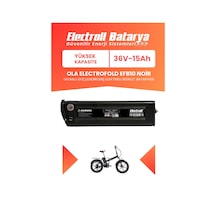 Ola Electrofold Efb10 Noir Uyumlu Batarya Yüksek Kapasite 36v 15ah Güçlendirilmiş Elektrikli Bisiklet Bataryası Siyah