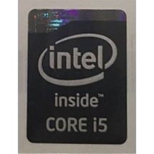 OEM İntel inside Core i5 Siyah Sticker Etiket D12