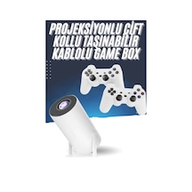 Znv Zenvia Mey İthalat 4k Wireless Çift Kollu Kumandalı Oyun Projeksiyonu Retro Video Oyunu Znv2025 Cmn
