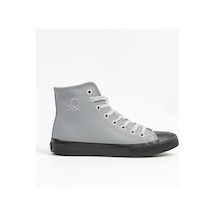 Benetton Bn-31046 Bilek Boy Kışlık Sneaker Spor Ayakkabı Gri - Siyah