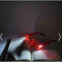 Led Işıklı Kitap Gözlüğü Kırmızı