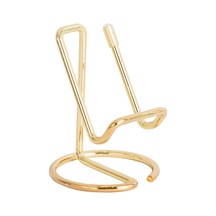 Mufunye Masaüstü Metal Telefon Ve Tablet Tutucu, Canlı Yayın İçin Pratik Tasarım, Kaliteli Demir Sac, Sarı Renk, Dayanıklı Ve Kolay Kurulum