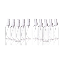 Güvenç Ambalaj Boş Plastik Şeffaf Sprey Şişesi 12x 100 ML