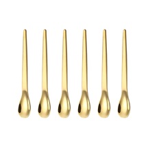 201 Çelik 6 Adet Gold Mat 12,5 Cm Klasik Çay Kaşığı Cin941sr-6