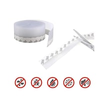 3 Adet Kapı Ve Pencereler İçin Rüzgar, Ses, Soğuk Kesici Kendinden Yapışkanlı 3 X 3 Mt X 15 Mm Şerit Bant, Hava Koşulllarına Dayanıklı Silikon Kapı Altı Şeffaf Şerit, Toz, Böcek Geçirmez