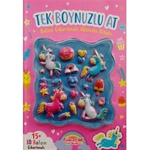 Tek Boynuzlu At Balon Çıkartmalı Aktivite Kitabı