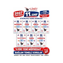 Limit 2027 11.sınıf Tüm Dersler M-f-k-b-t-c-e %100 Yeni Müfredat Etkinlikli Soru Bankası Set Yeni Ürün