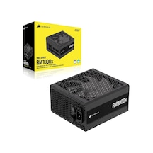 Rm1000x Düşük Gürültülü Tam Modüler Atx Güç Kaynağı - Atx 3.1 Uyumlu - Pcıe 5.1 Desteği - Cybenetics Altın Verimliliği - Yerel 12v-2x6 Bağlantı - Siyah