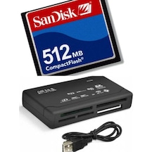 512 Mb Sandisk  Compact  Flash  Hafıza Kartı - Usb 2.0  Cf Kart O