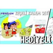 30x120 Boyama Rulosu Yaman Safaride + Pensan 12'li Keçeli Boya Kalemi