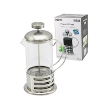 İbico İ22-346 French Press Bitki Süzgeçi 800ml Metal Kafes Metal Kapak Cam Diğer