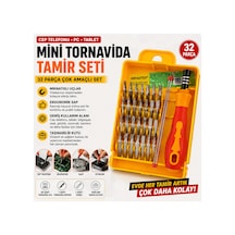 32 Parça Hassas Tornavida Seti Cep Telefonu Pc Tablet Saat Tamir Mini Tornavida Tamir Takımı Mıknatıslı Uçlu - 899503278