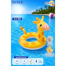 Mainshop Intex Hayvan Figürlü Çocuk Deniz Simidi 3-6 Yaş - Havuz Simidi M-59221