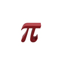 Kırmızı Pi Sayısı Tasarımlı Kitap Tutucu