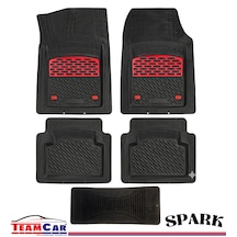 Spark Safir 4d Havuzlu Paspas Siyah Krom Kırmızı