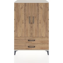 Hyperion Dolap Tek Raflı 2 Çekmeceli Tek Askılı 88x44x134 Aytaşı-çam Aytası