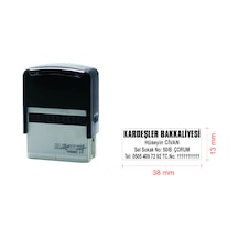 İşyeri Kaşesi - Firma Kaşesi Siyah N11.9611