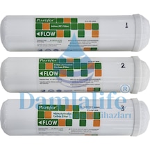 12" Purefer 3 Lü Çubuklu İnline Filtre Seti
