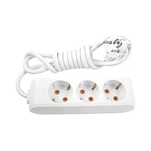 3lü 3mt Kablolu Grup Priz Viko