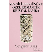 Hubrendy Kargo Sevgililer Gününe Özel Romantik Kristal Gece Lambası Sevgiliye Hediye