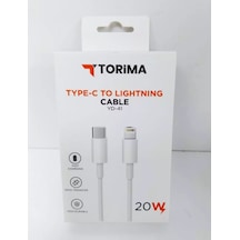 20w Typ-c To Lightning Kablo 1m Beyaz Yd41 1M