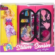 Anlily Bebek Ve Elbise Dolabı - 16 Parça Gardrop -    02430