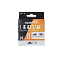 Gosen Answer Light Game Pe8 Örgü Lrf İpi 150mt Coctail Yellow Standart - 0.3 Pe