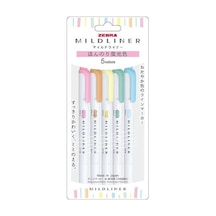 Zebra Mildliner Fosforlu Kalem 5'li 5c-n Set Wkt7-5c-n Diğer