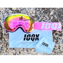 Schulzz Unisex Uv400 Anti Sis Renkli Kayak Snowboard Gözlüğü Pembe