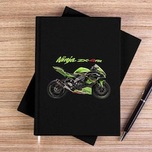 Kawasaki Ninja Zx4rr Siyah Çizgisiz Kanvas Defter