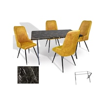 Anemon - Çırağan Masa Takımı Werzalit, Allzalit, Vermodin Tabla 80x140 - Teramo - Sarı Çok Renkli